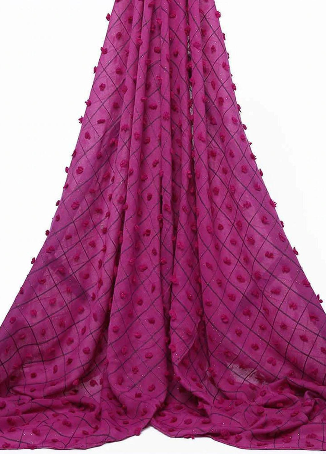 Abaya pk  Viscose  Hijab ABA22VH ELECTRIC PURPLE CHECK - Viscose Hijabs