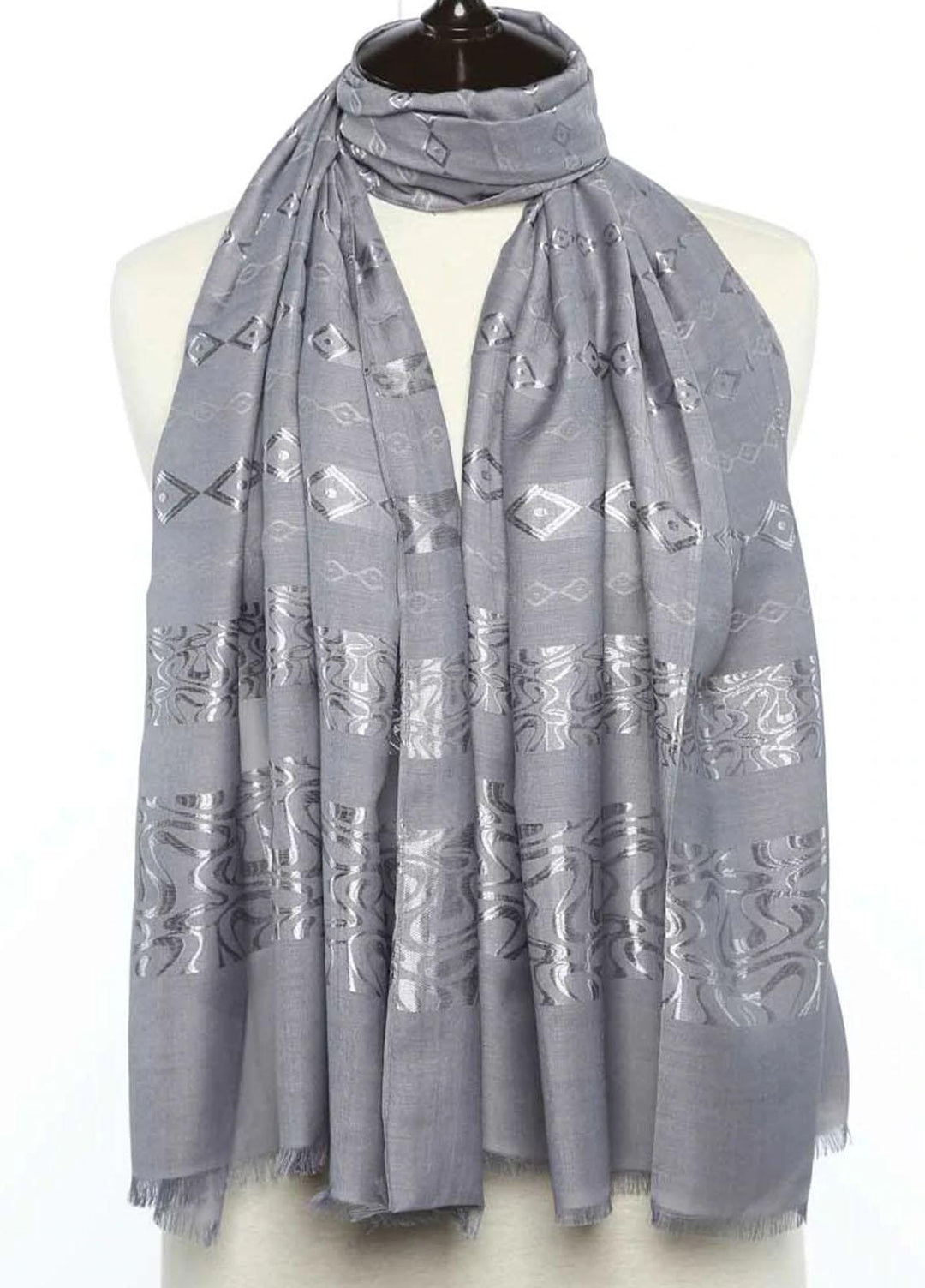 Abaya pk  Cotton  Hijab ABA22VH ASH GREY SOLITAIRE - Viscose Hijabs