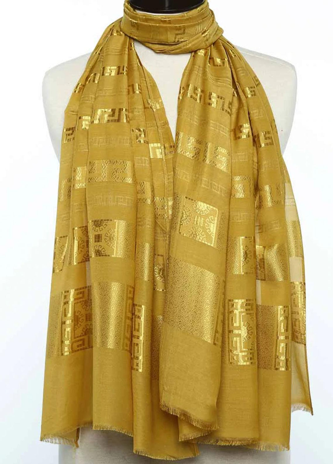 Abaya pk  Cotton  Hijab ABA22VH MUSTARD GREEK - Viscose Hijabs