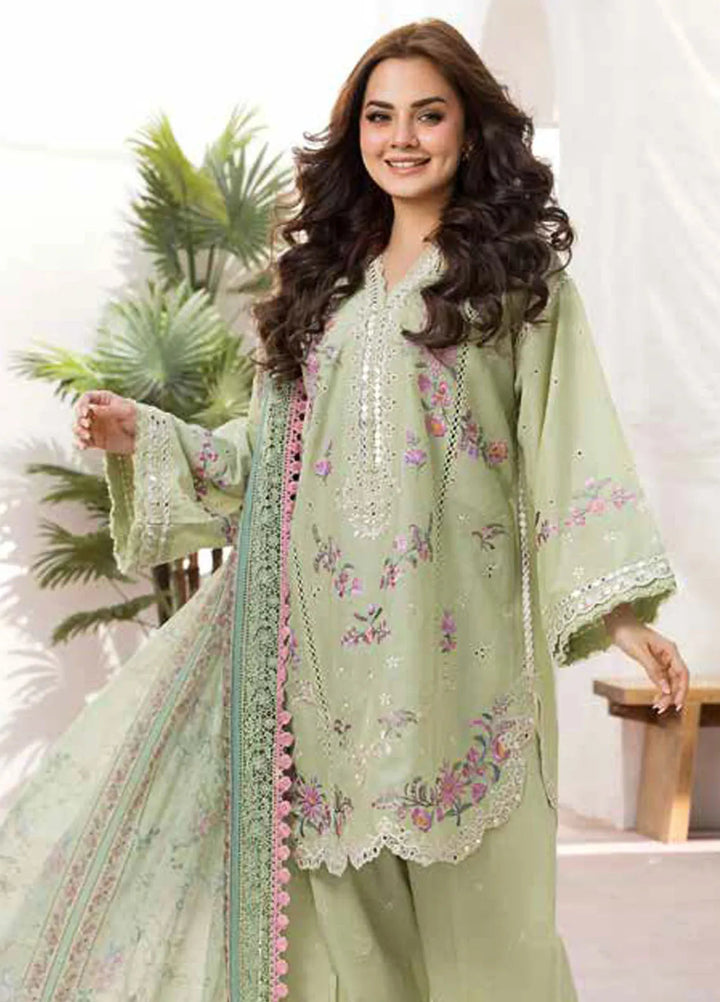 Vital by Sobia Nazir Embroidered Lawn Suit Unstitched 3 Piece SN25VL D-01 A - Summer Collection