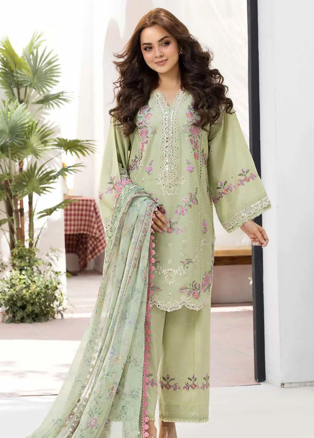 Vital by Sobia Nazir Embroidered Lawn Suit Unstitched 3 Piece SN25VL D-01 A - Summer Collection