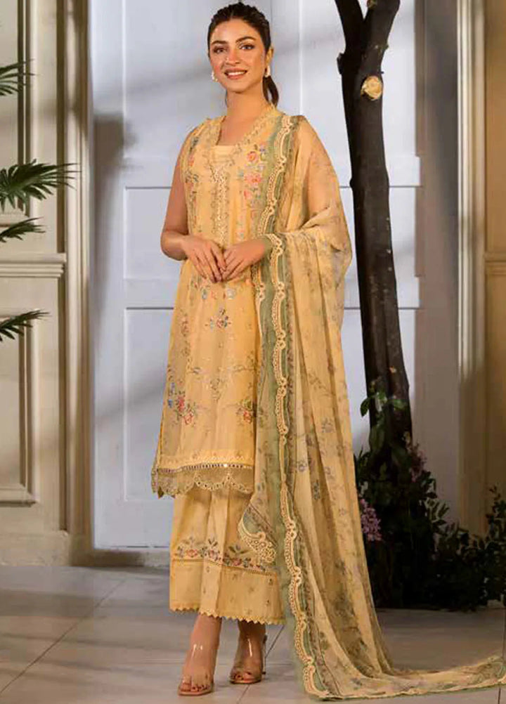 Vital by Sobia Nazir Embroidered Lawn Suit Unstitched 3 Piece SN25VL D-01 B - Summer Collection