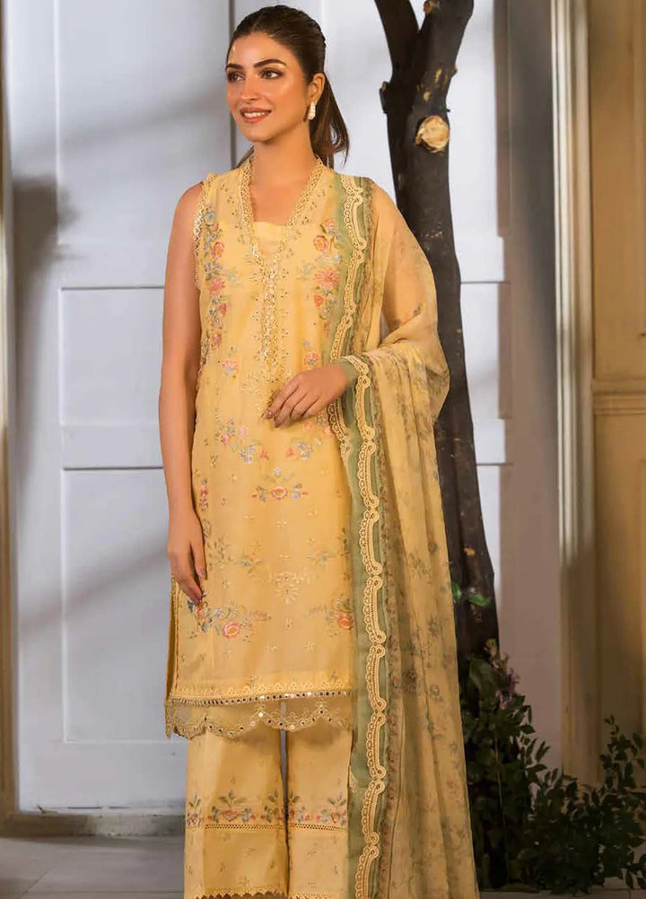 Vital by Sobia Nazir Embroidered Lawn Suit Unstitched 3 Piece SN25VL D-01 B - Summer Collection