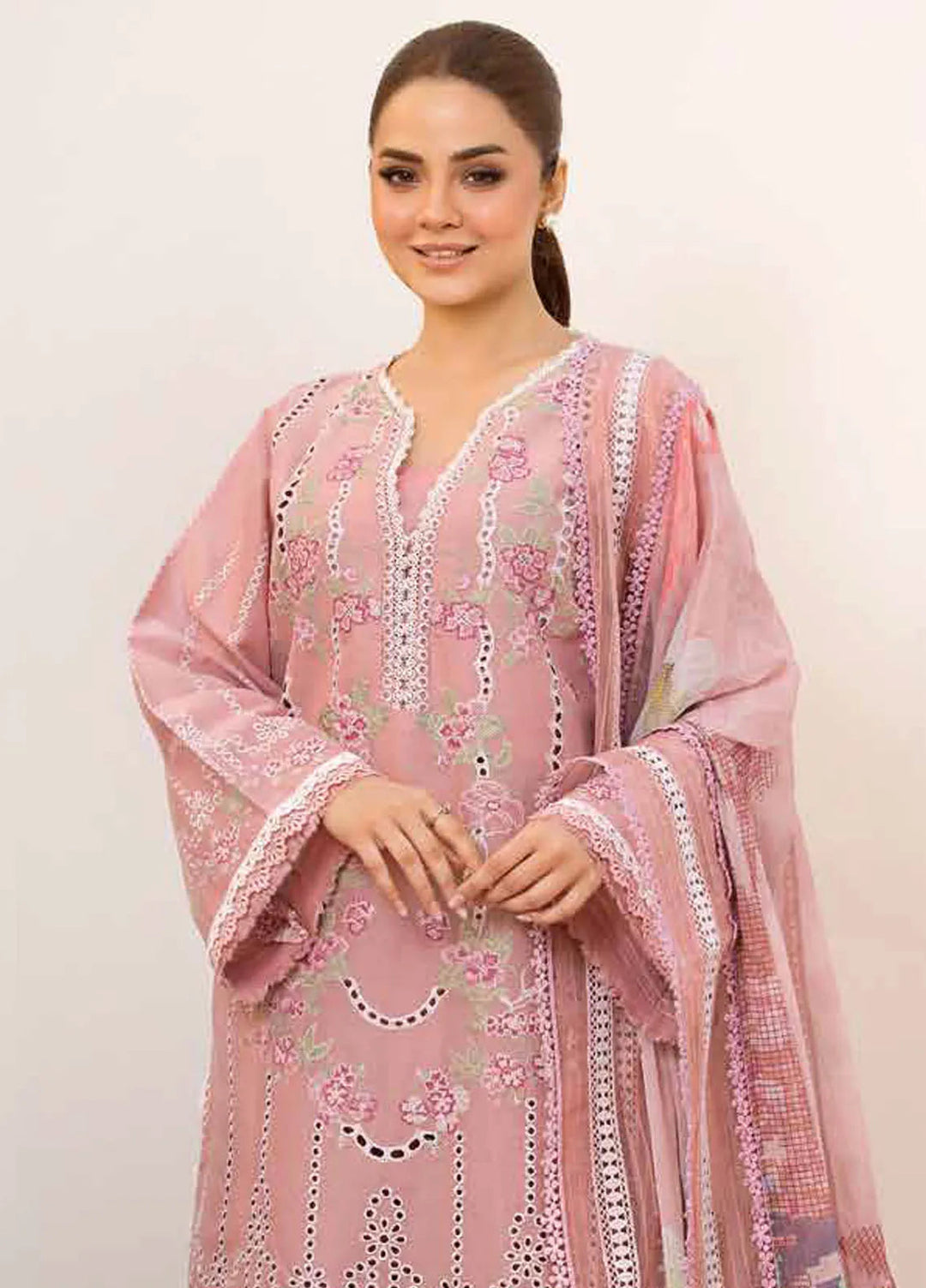 Vital by Sobia Nazir Embroidered Lawn Suit Unstitched 3 Piece SN25VL D-02 A - Summer Collection