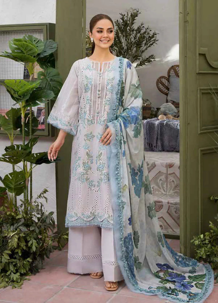 Vital by Sobia Nazir Embroidered Lawn Suit Unstitched 3 Piece SN25VL D-02 B - Summer Collection