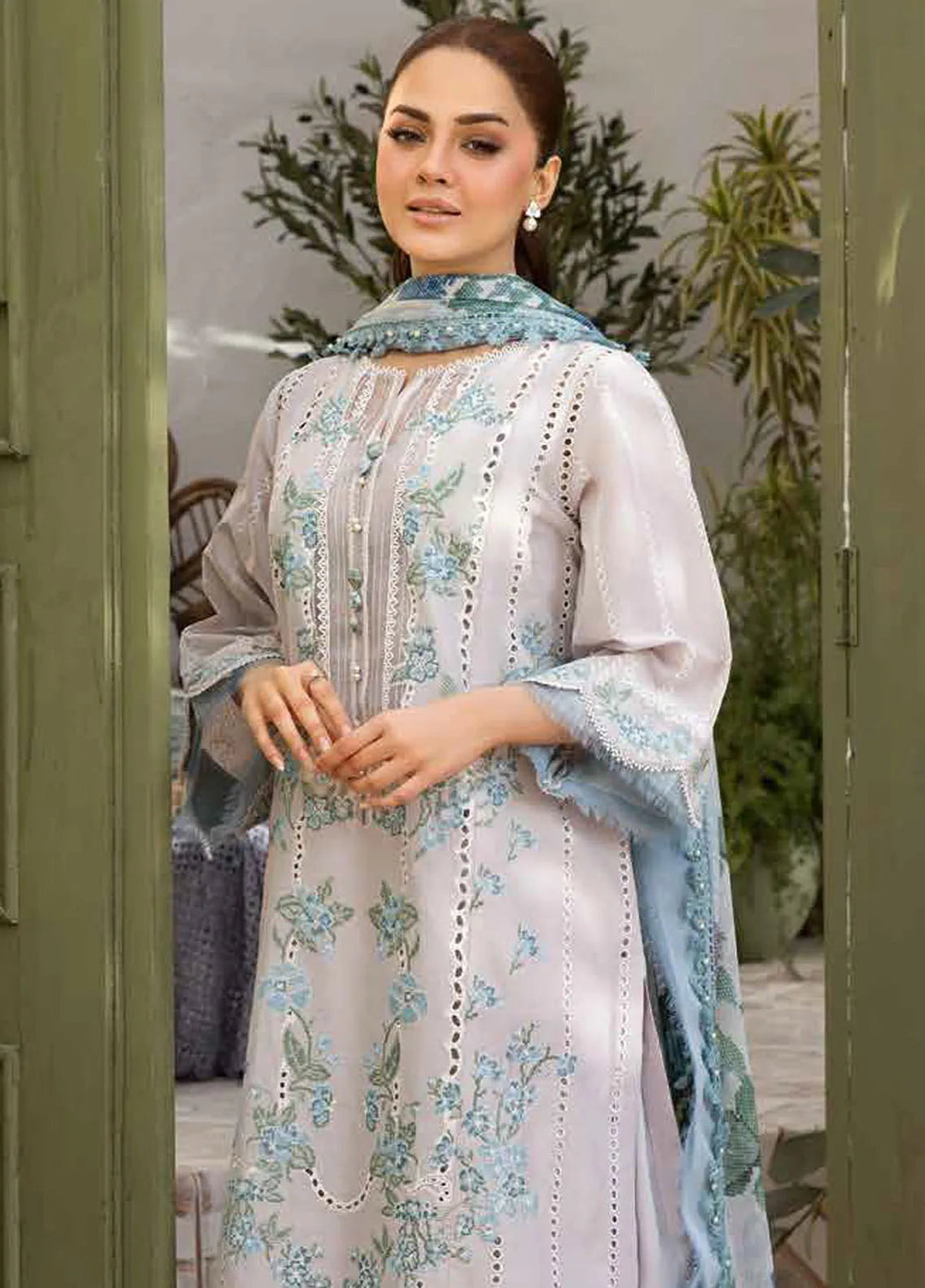 Vital by Sobia Nazir Embroidered Lawn Suit Unstitched 3 Piece SN25VL D-02 B - Summer Collection