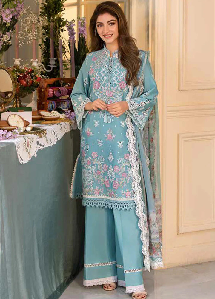 Vital by Sobia Nazir Embroidered Lawn Suit Unstitched 3 Piece SN25VL D-03 A - Summer Collection