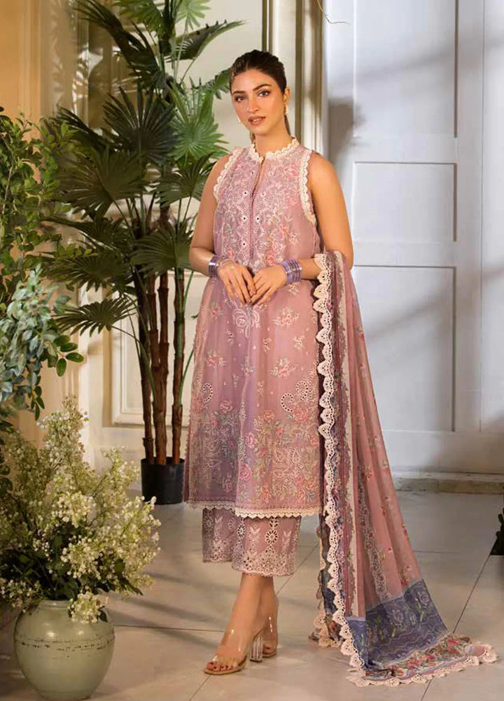 Vital by Sobia Nazir Embroidered Lawn Suit Unstitched 3 Piece SN25VL D-03 B - Summer Collection