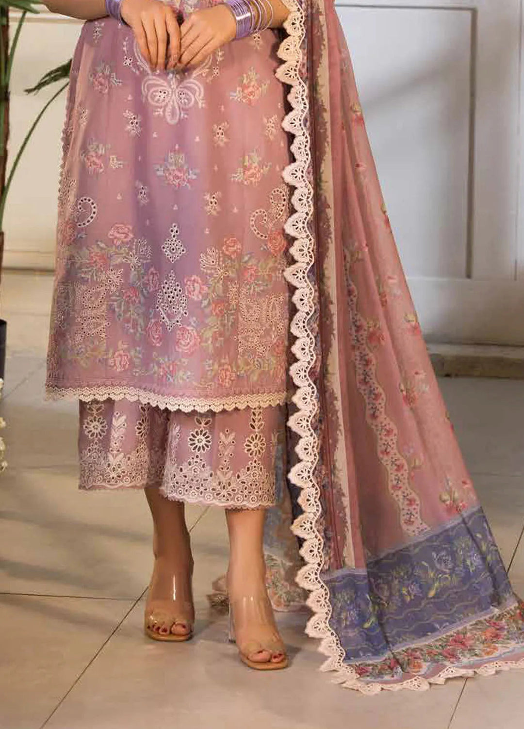 Vital by Sobia Nazir Embroidered Lawn Suit Unstitched 3 Piece SN25VL D-03 B - Summer Collection