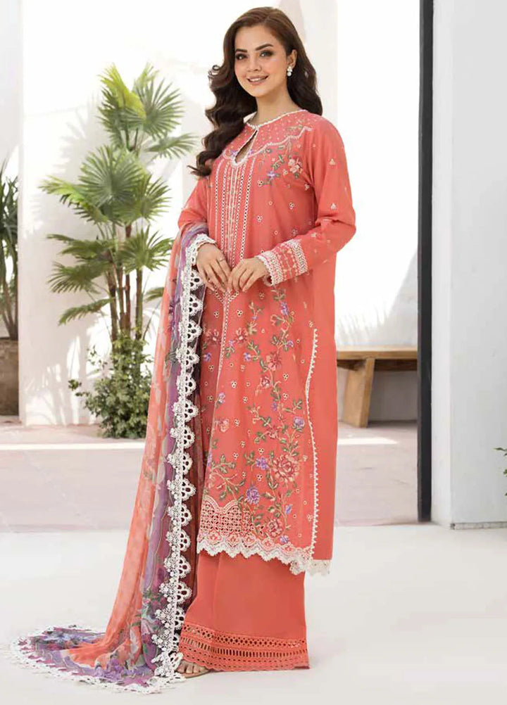Vital by Sobia Nazir Embroidered Lawn Suit Unstitched 3 Piece SN25VL D-04 A - Summer Collection