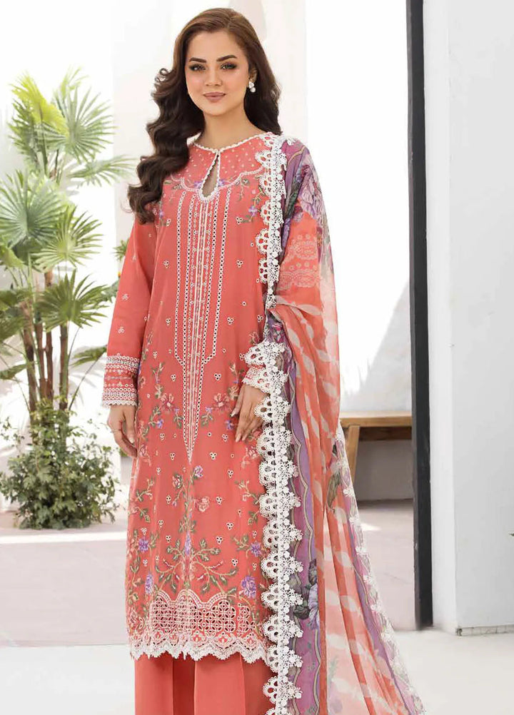 Vital by Sobia Nazir Embroidered Lawn Suit Unstitched 3 Piece SN25VL D-04 A - Summer Collection