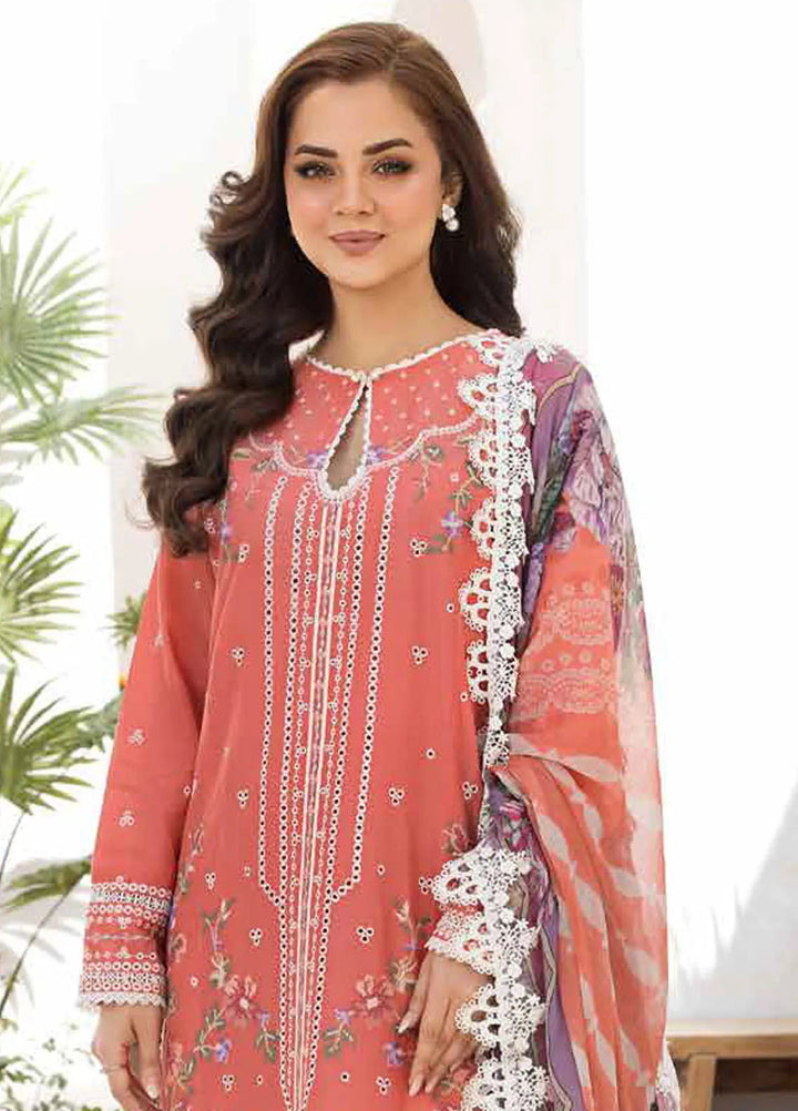 Vital by Sobia Nazir Embroidered Lawn Suit Unstitched 3 Piece SN25VL D-04 A - Summer Collection
