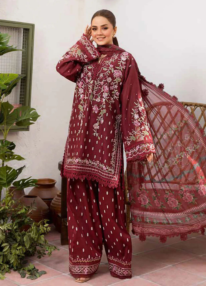 Vital by Sobia Nazir Embroidered Lawn Suit Unstitched 3 Piece SN25VL D-05 B - Summer Collection