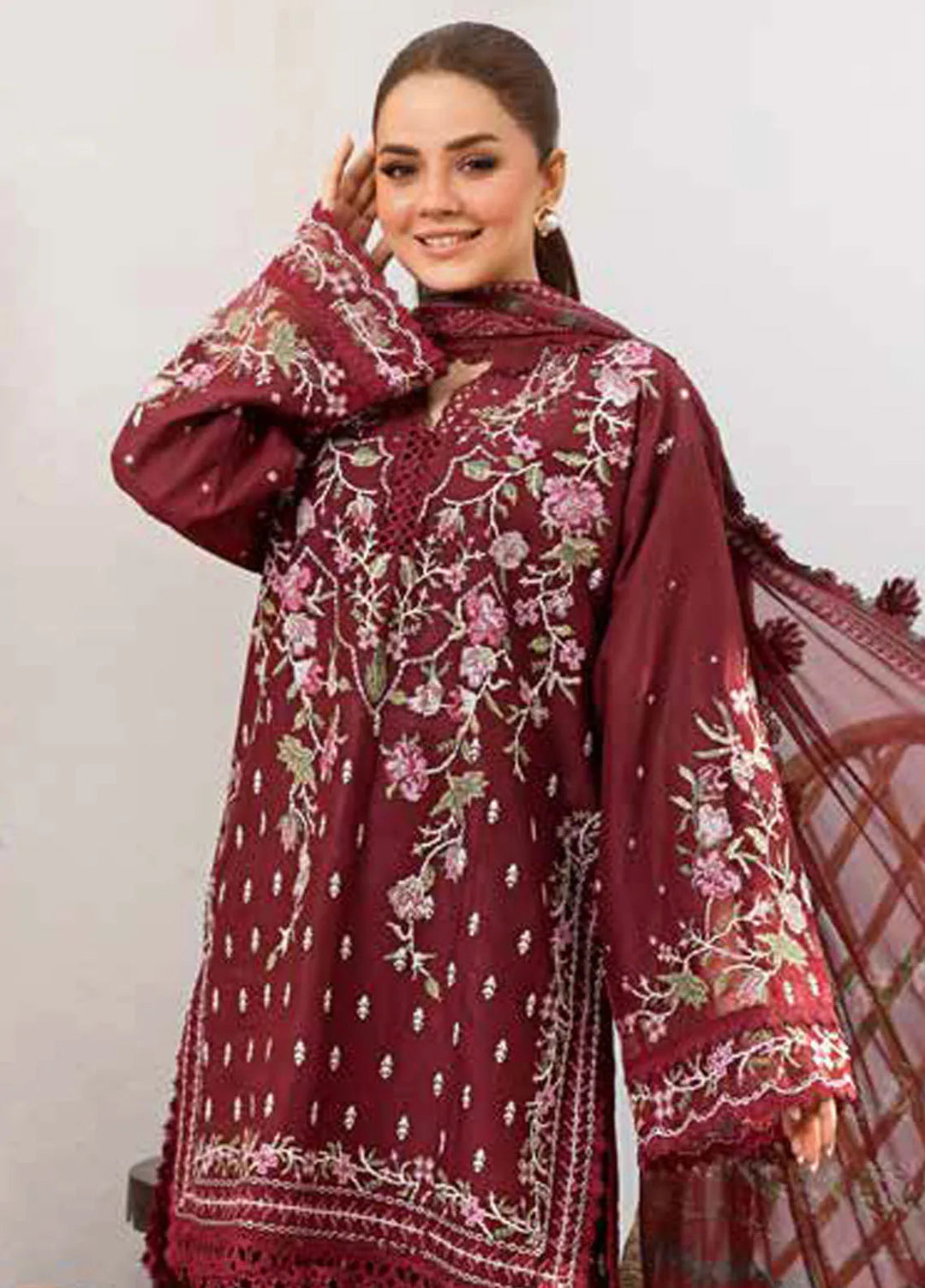 Vital by Sobia Nazir Embroidered Lawn Suit Unstitched 3 Piece SN25VL D-05 B - Summer Collection