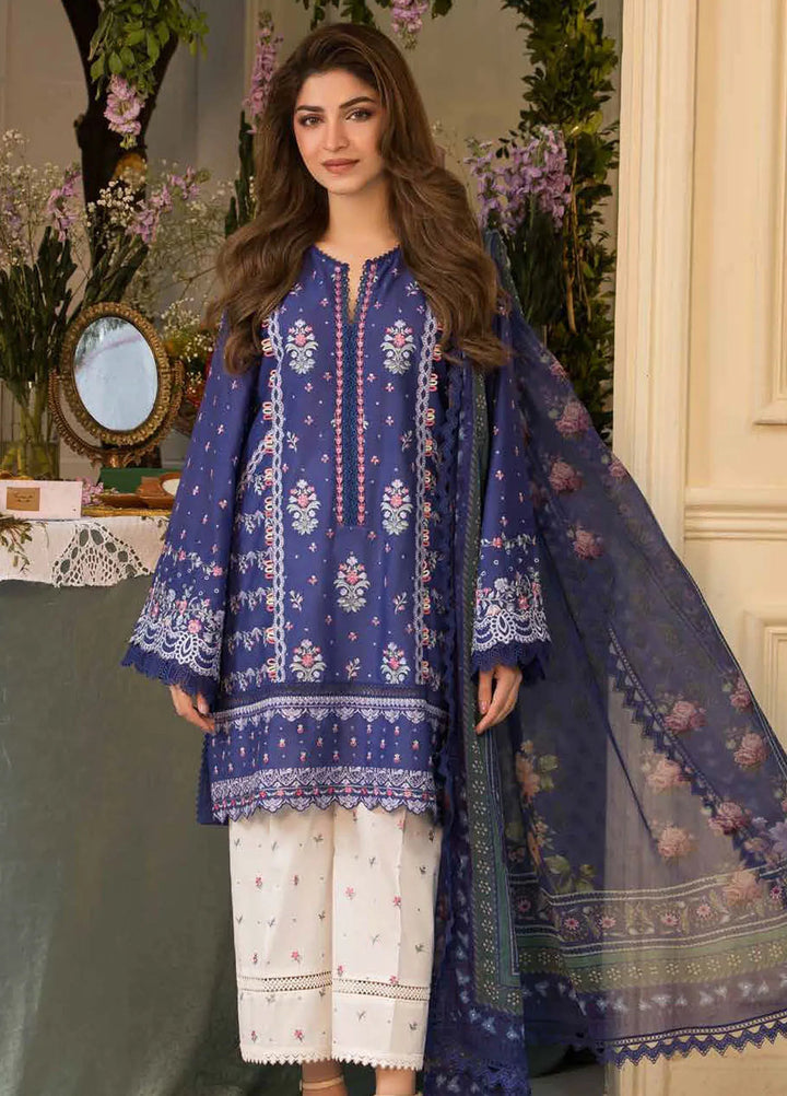 Vital by Sobia Nazir Embroidered Lawn Suit Unstitched 3 Piece SN25VL D-06 B - Summer Collection