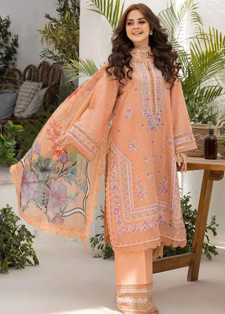 Vital by Sobia Nazir Embroidered Lawn Suit Unstitched 3 Piece SN25VL D-07 A - Summer Collection