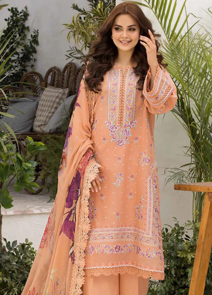 Vital by Sobia Nazir Embroidered Lawn Suit Unstitched 3 Piece SN25VL D-07 A - Summer Collection