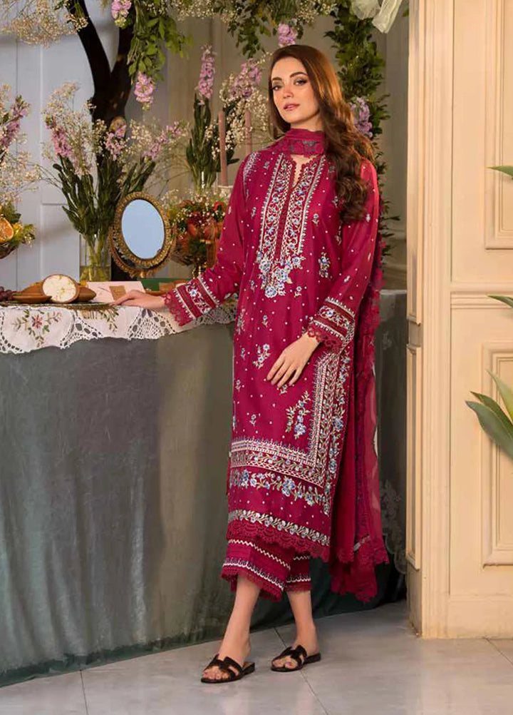 Vital by Sobia Nazir Embroidered Lawn Suit Unstitched 3 Piece SN25VL D-07 B - Summer Collection
