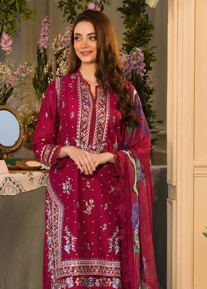 Vital by Sobia Nazir Embroidered Lawn Suit Unstitched 3 Piece SN25VL D-07 B - Summer Collection
