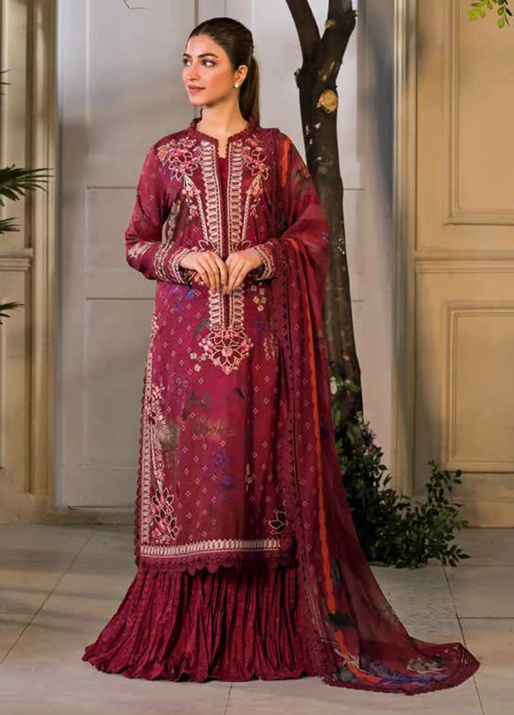 Vital by Sobia Nazir Embroidered Lawn Suit Unstitched 3 Piece SN25VL D-09 A - Summer Collection
