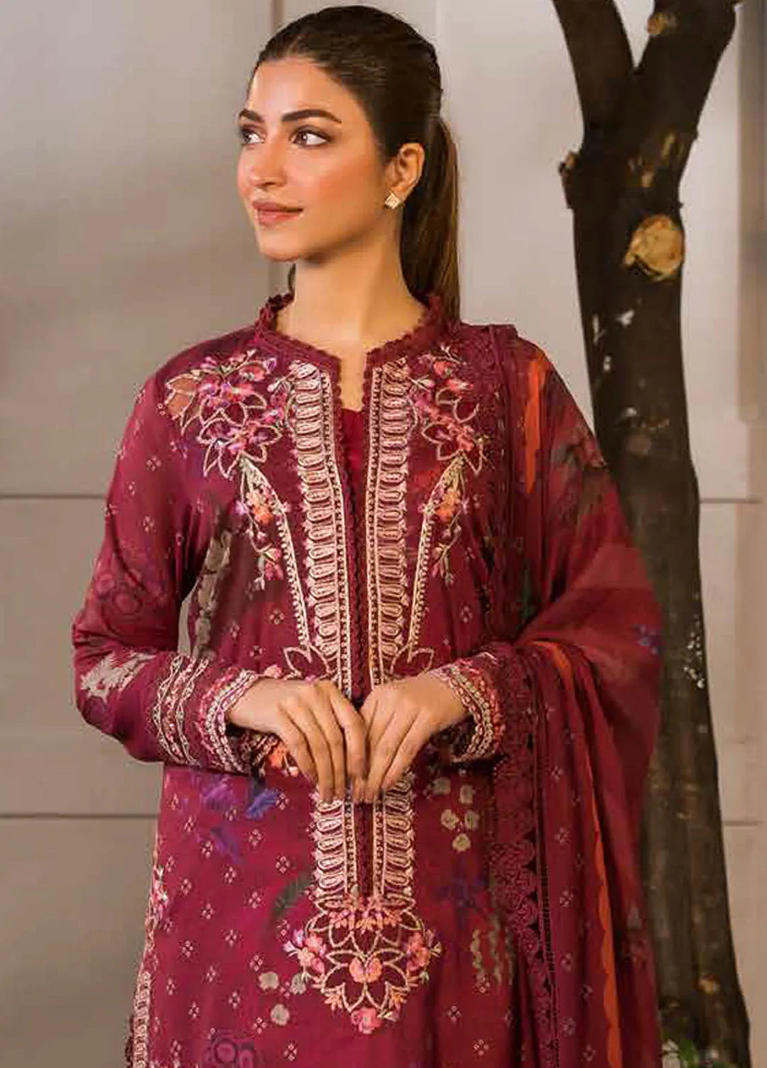 Vital by Sobia Nazir Embroidered Lawn Suit Unstitched 3 Piece SN25VL D-09 A - Summer Collection