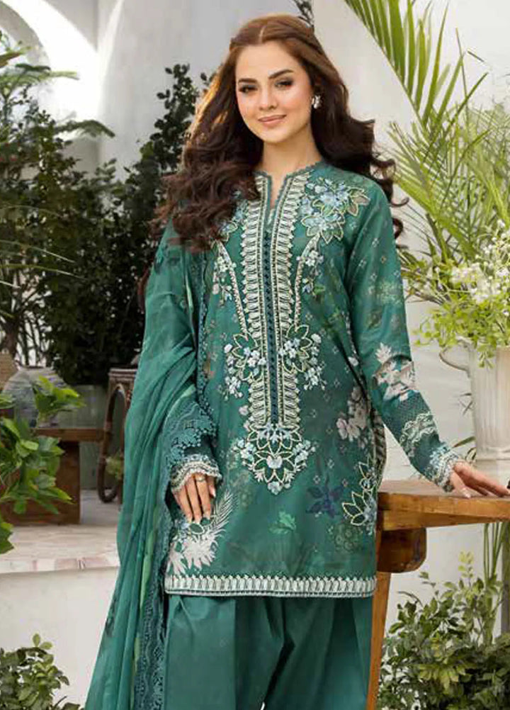 Vital by Sobia Nazir Embroidered Lawn Suit Unstitched 3 Piece SN25VL D-09 B - Summer Collection