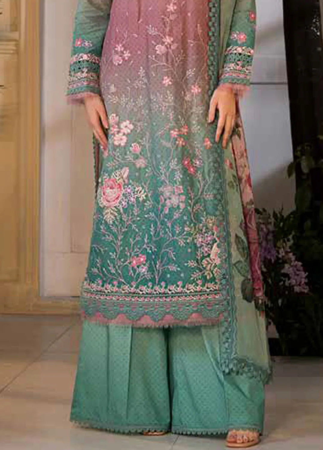 Vital by Sobia Nazir Embroidered Lawn Suit Unstitched 3 Piece SN25VL D-11 A - Summer Collection