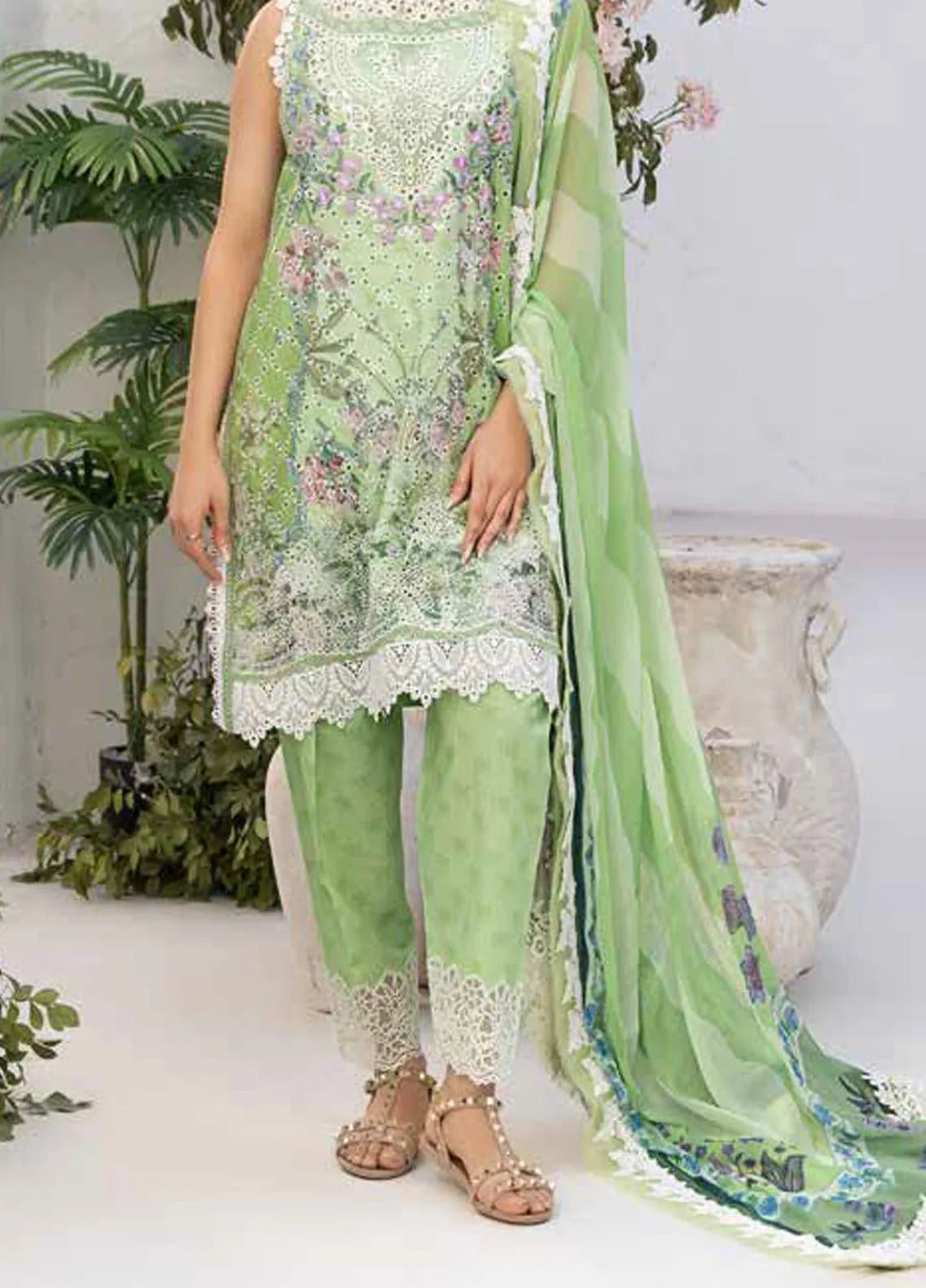 Vital by Sobia Nazir Embroidered Lawn Suit Unstitched 3 Piece SN25VL D-12 A - Summer Collection