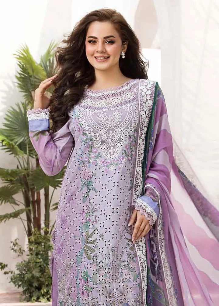 Vital by Sobia Nazir Embroidered Lawn Suit Unstitched 3 Piece SN25VL D-12 B - Summer Collection