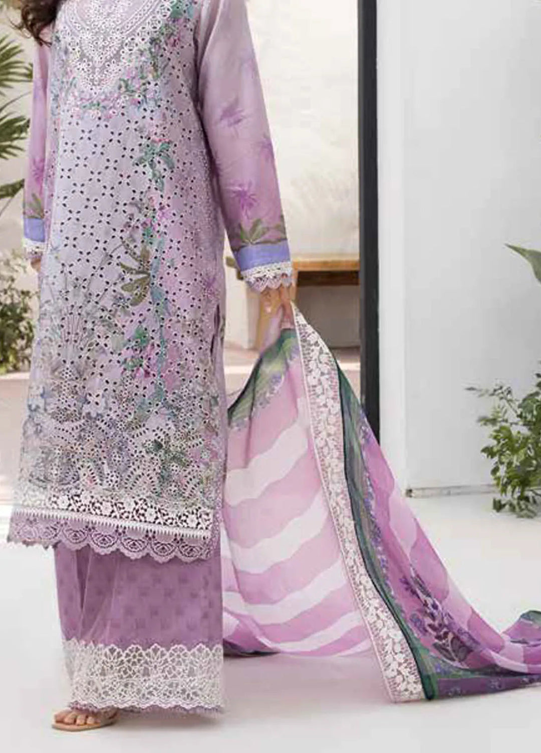 Vital by Sobia Nazir Embroidered Lawn Suit Unstitched 3 Piece SN25VL D-12 B - Summer Collection