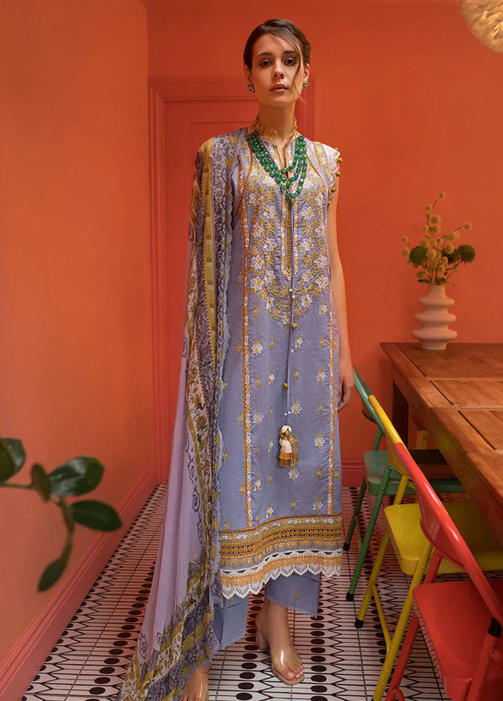 Vital By Sobia Nazir Embroidered Lawn Suits Unstitched 3 Piece SN24V SV24-10A - Summer Collection