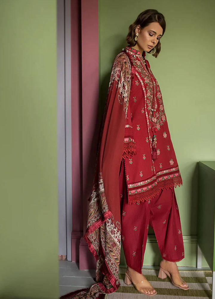 Vital By Sobia Nazir Embroidered Lawn Suits Unstitched 3 Piece SN24V SV24-10B - Summer Collection