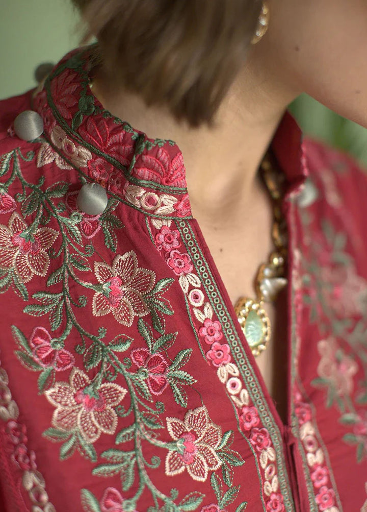 Vital By Sobia Nazir Embroidered Lawn Suits Unstitched 3 Piece SN24V SV24-10B - Summer Collection