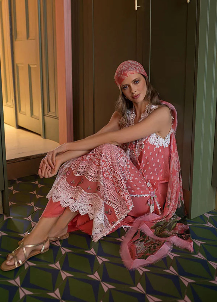 Vital By Sobia Nazir Embroidered Lawn Suits Unstitched 3 Piece SN24V SV24-11B - Summer Collection