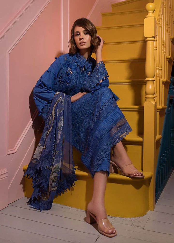 Vital By Sobia Nazir Embroidered Lawn Suits Unstitched 3 Piece SN24V SV24-12A - Summer Collection