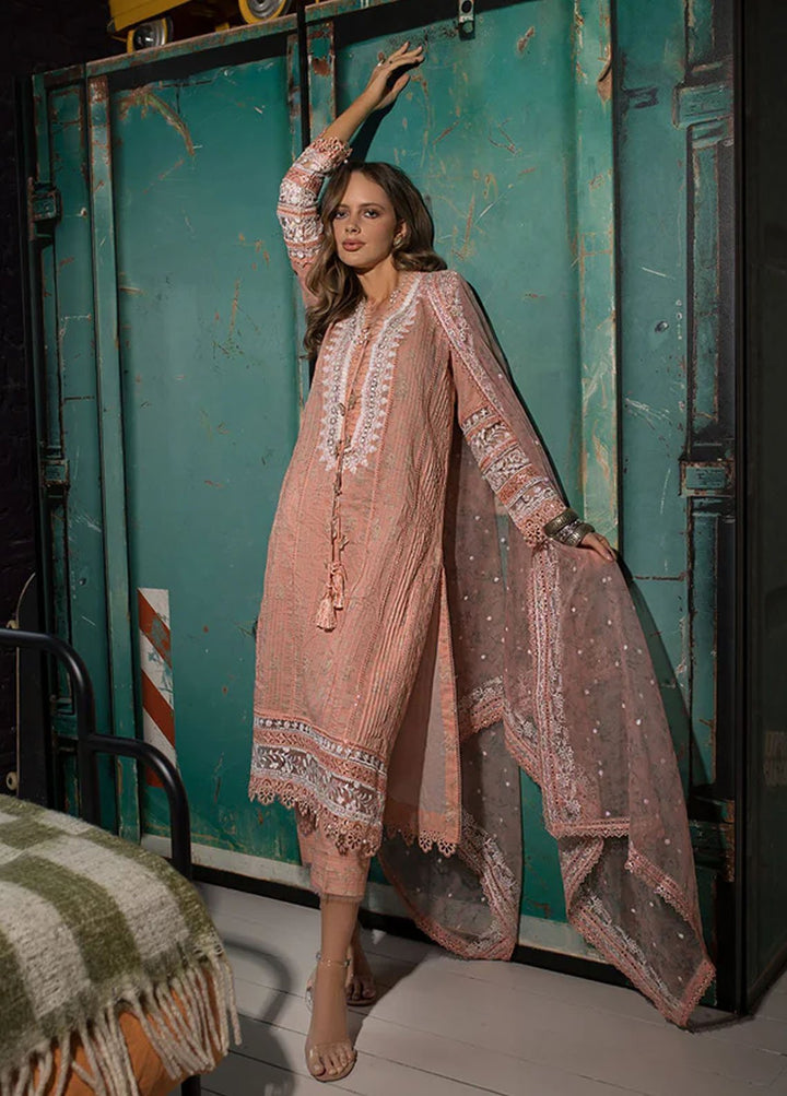 Vital By Sobia Nazir Embroidered Lawn Suits Unstitched 3 Piece SN24V SV24-1A - Summer Collection