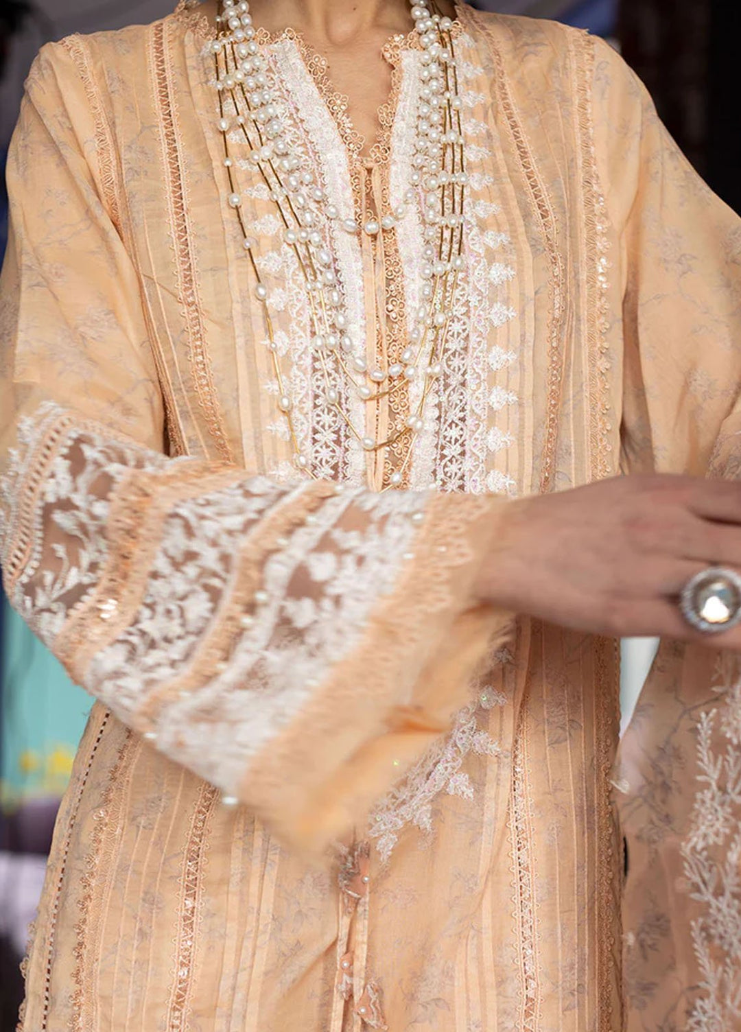 Vital By Sobia Nazir Embroidered Lawn Suits Unstitched 3 Piece SN24V SV24-1B - Summer Collection