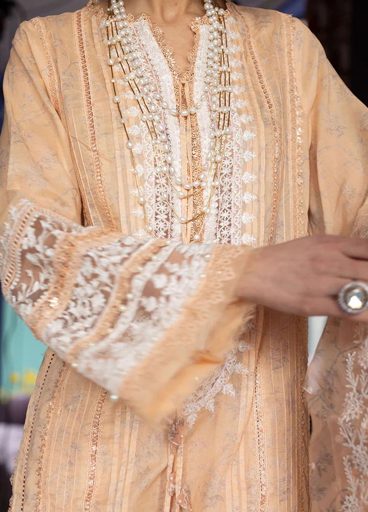 Vital By Sobia Nazir Embroidered Lawn Suits Unstitched 3 Piece SN24V SV24-1B - Summer Collection