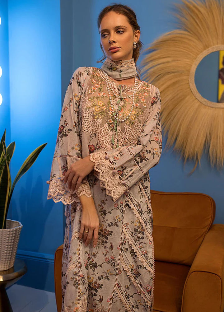 Vital By Sobia Nazir Embroidered Lawn Suits Unstitched 3 Piece SN24V SV24-3A - Summer Collection