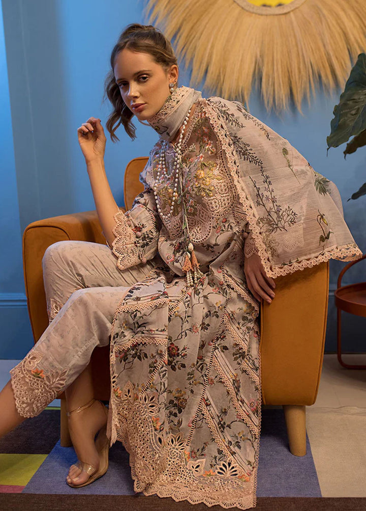 Vital By Sobia Nazir Embroidered Lawn Suits Unstitched 3 Piece SN24V SV24-3A - Summer Collection