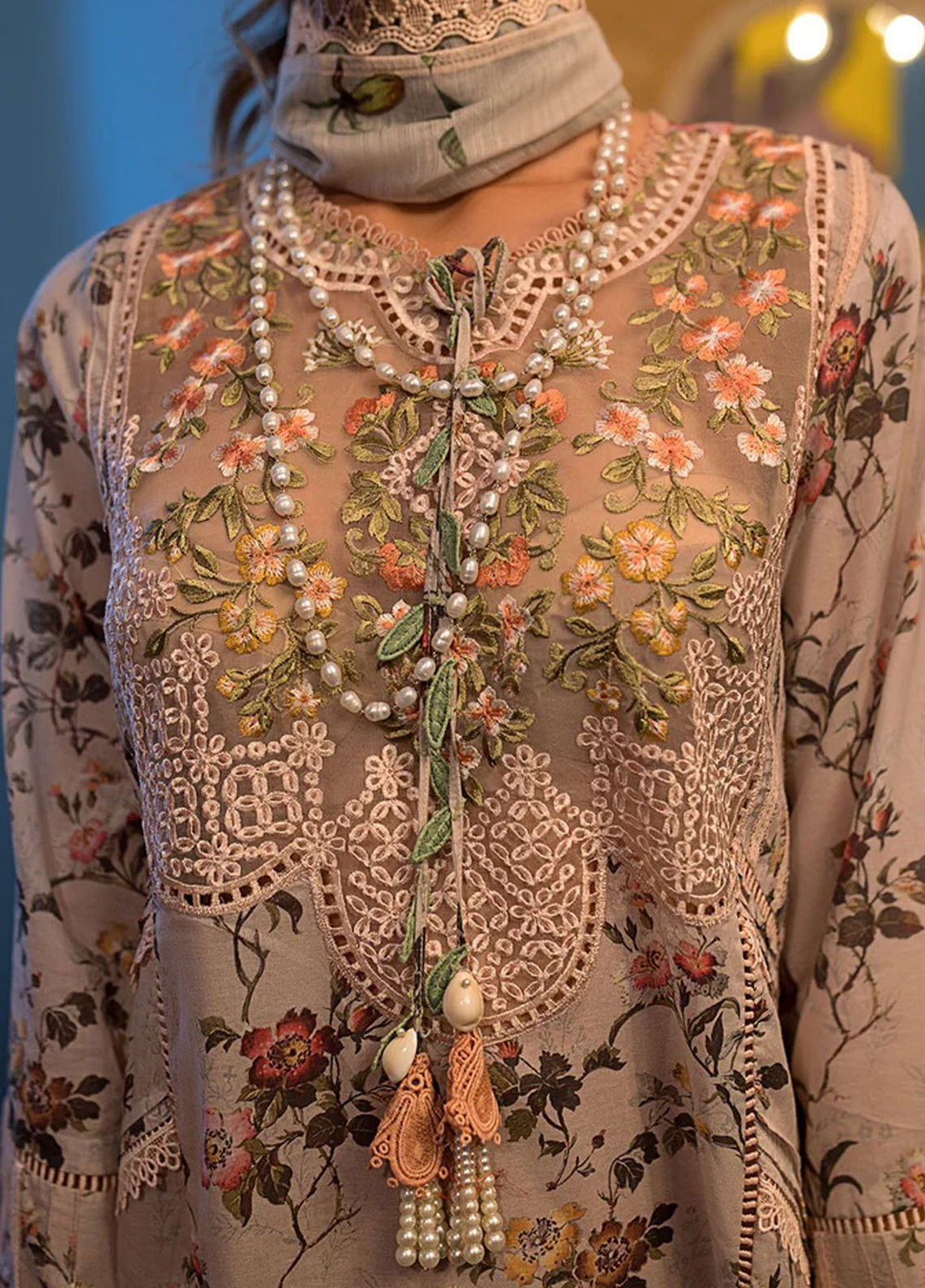 Vital By Sobia Nazir Embroidered Lawn Suits Unstitched 3 Piece SN24V SV24-3A - Summer Collection