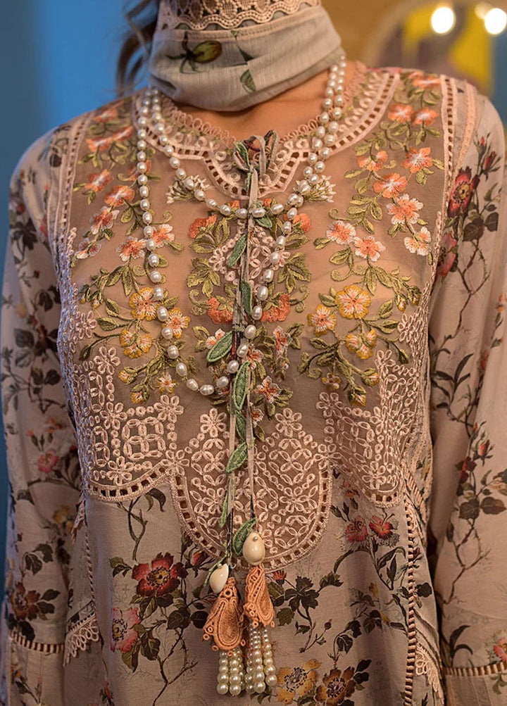 Vital By Sobia Nazir Embroidered Lawn Suits Unstitched 3 Piece SN24V SV24-3A - Summer Collection