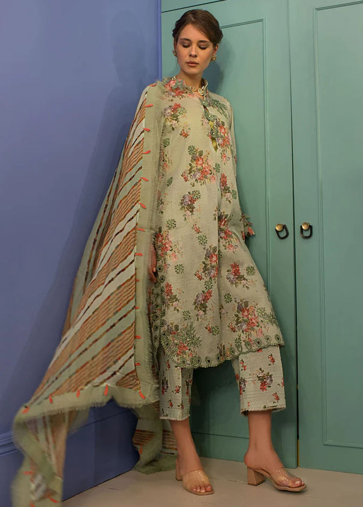 Vital By Sobia Nazir Embroidered Lawn Suits Unstitched 3 Piece SN24V SV24-5A - Summer Collection