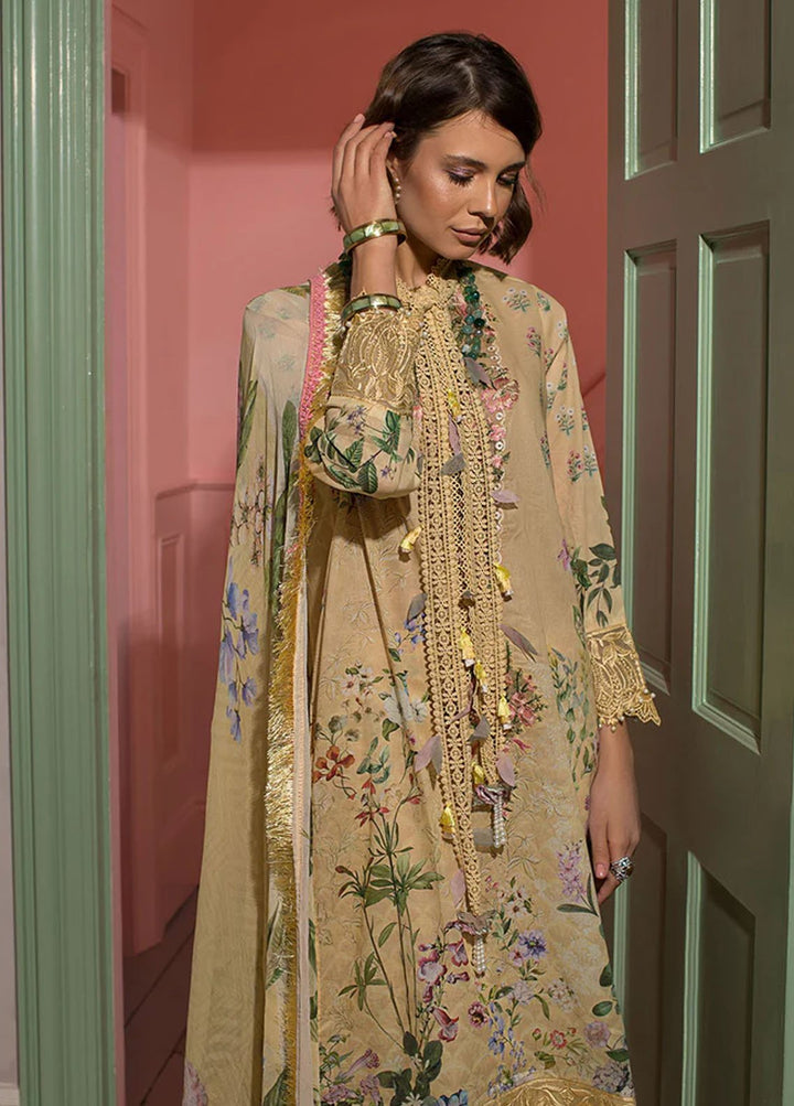 Vital By Sobia Nazir Embroidered Lawn Suits Unstitched 3 Piece SN24V SV24-7A - Summer Collection