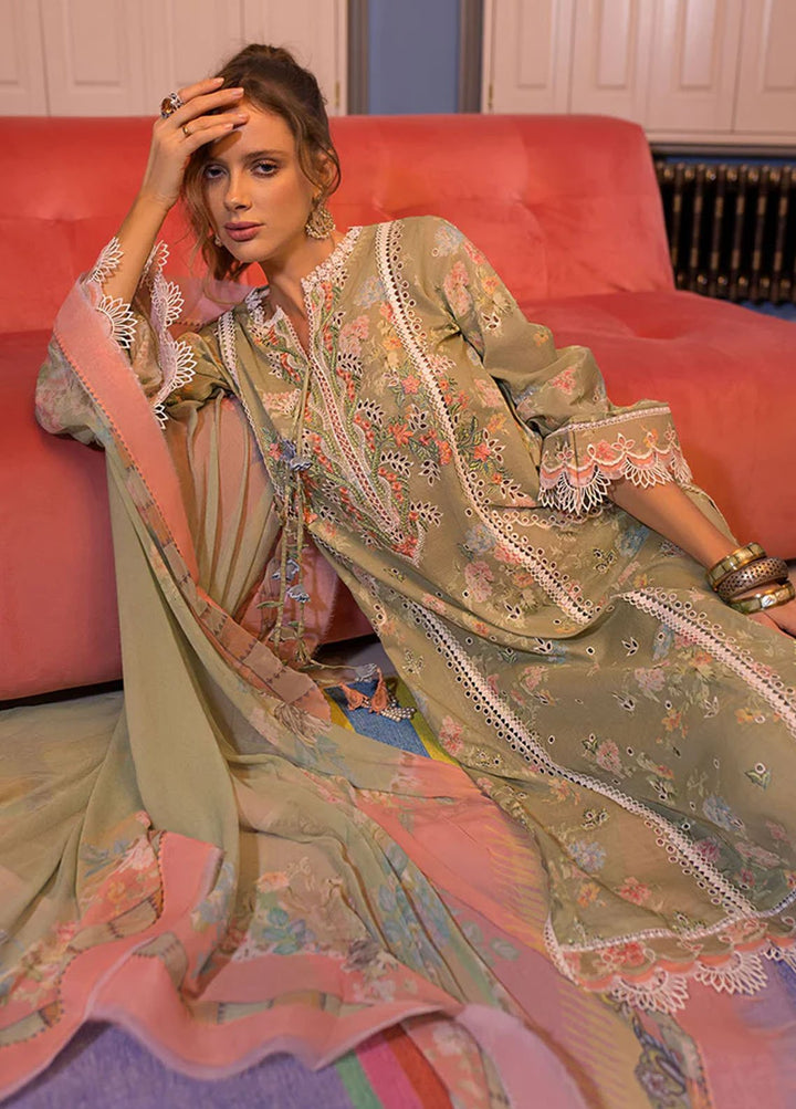 Vital By Sobia Nazir Embroidered Lawn Suits Unstitched 3 Piece SN24V SV24-9A - Summer Collection