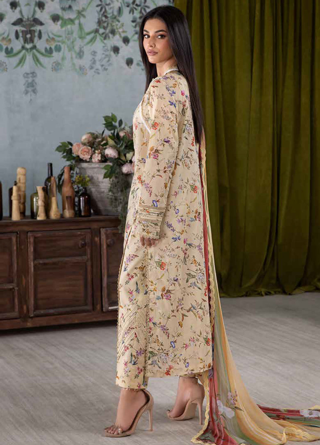 Vital by Sobia Nazir Embroidered Lawn Suits Unstitched 3 Piece SN25VL2 D-03 A - Summer Collection