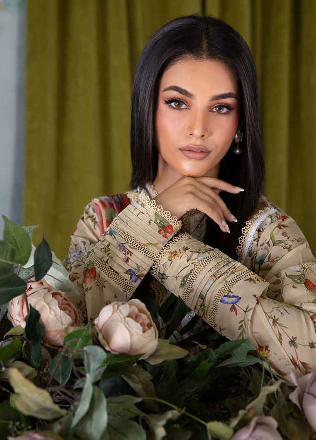 Vital by Sobia Nazir Embroidered Lawn Suits Unstitched 3 Piece SN25VL2 D-03 A - Summer Collection