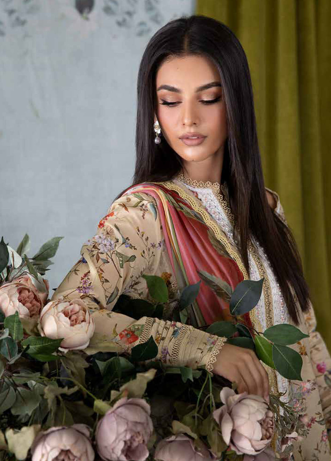 Vital by Sobia Nazir Embroidered Lawn Suits Unstitched 3 Piece SN25VL2 D-03 A - Summer Collection
