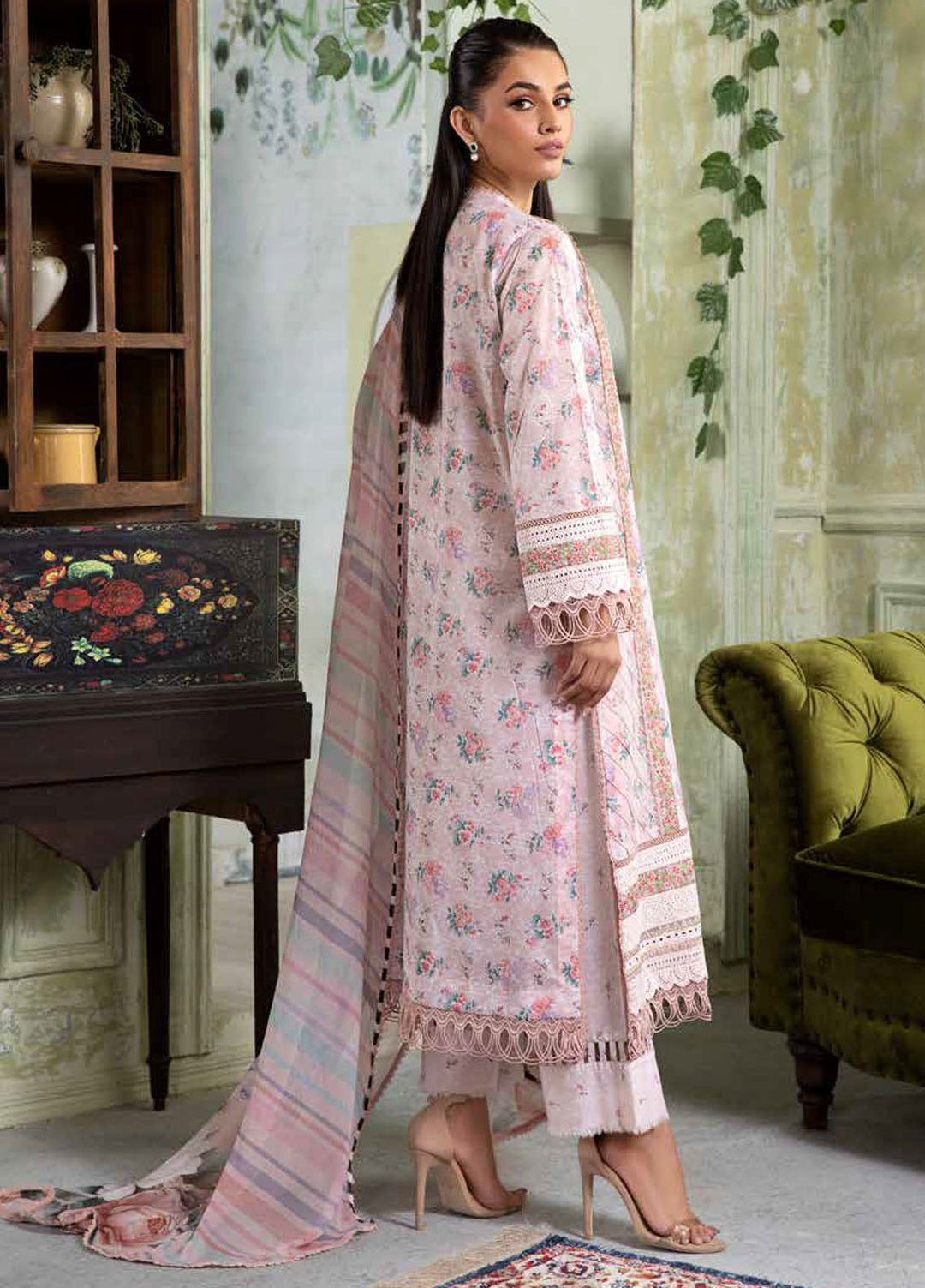 Vital by Sobia Nazir Embroidered Lawn Suits Unstitched 3 Piece SN25VL2 D-04 A - Summer Collection