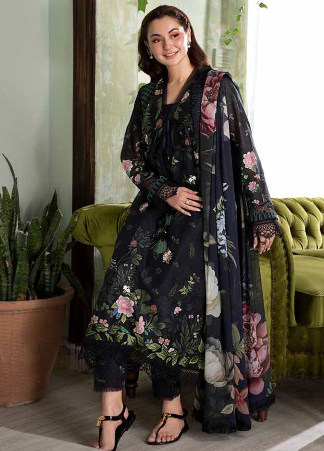Vital by Sobia Nazir Embroidered Lawn Suits Unstitched 3 Piece SN25VL2 D-05 A - Summer Collection